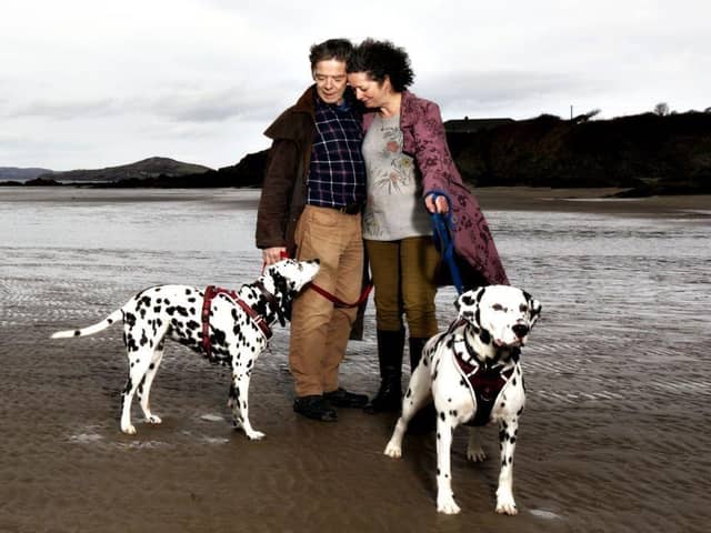 Harry pictured with Martha at Linsfort, Buncrana, shortly before his passing in 2022.