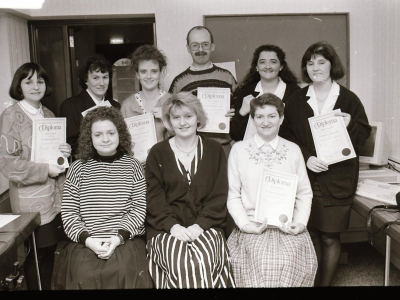 Diploma presentations back in 1993.