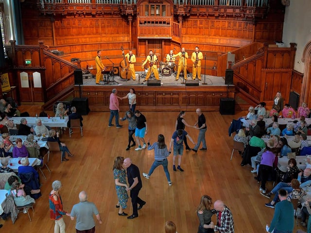 Jiving to music of the Jive Aces during the Jazz Festival weekend.  Photo: George Sweeney.  DER2317GS – 155