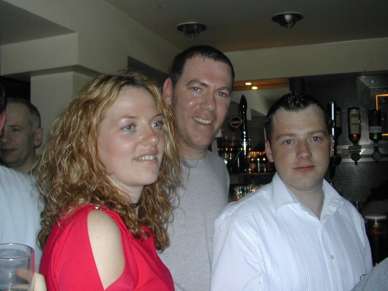 Enjoying their night out.