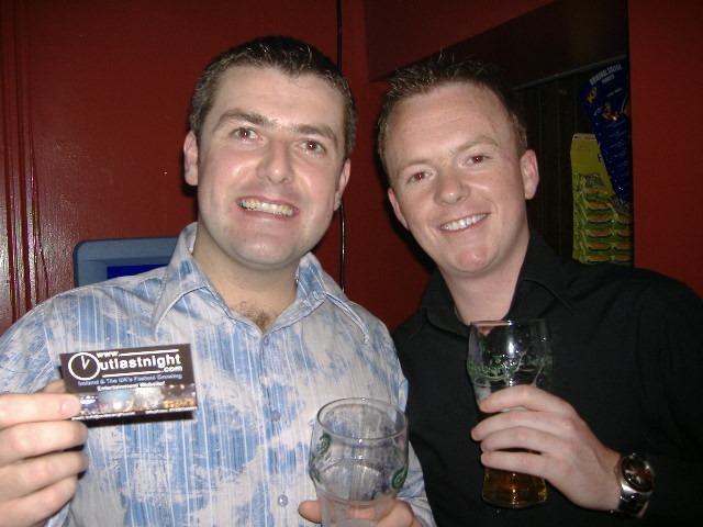 Derry people partying in pubs in the city in August 2005.