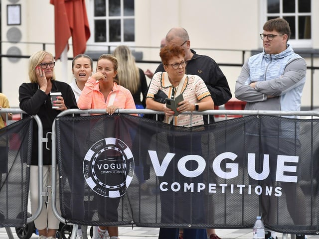 Spectators at the Ebrington Hyrox on Saturday morning. Photo: George Sweeney