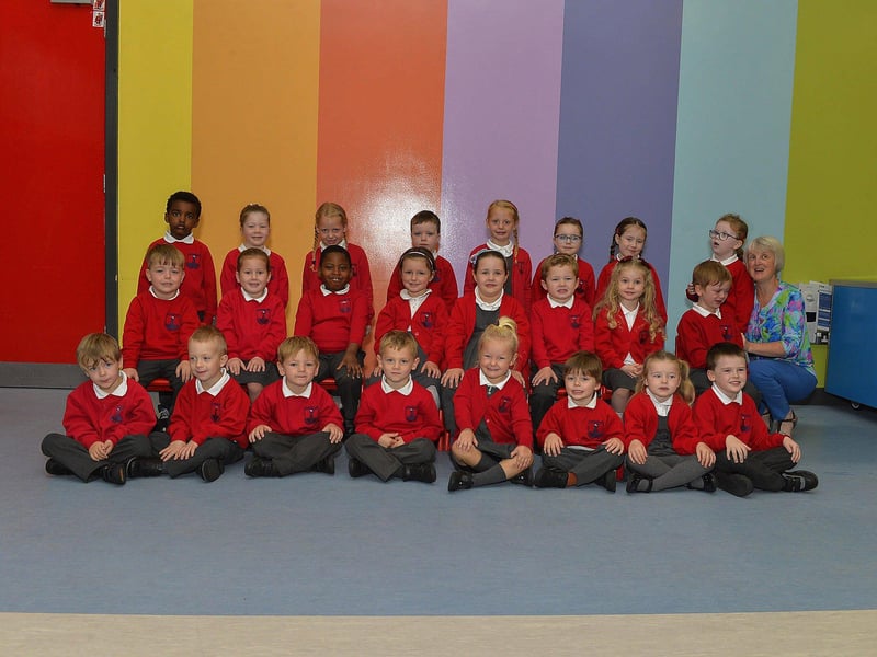 Miss Mullan’s P1 class at Lisnagelvin Primary School.