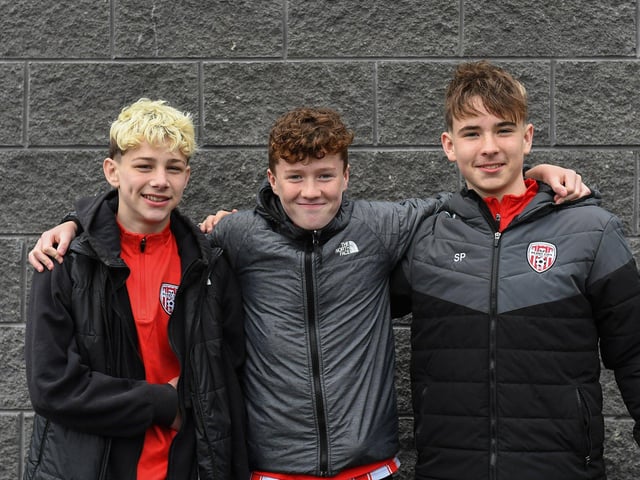 Fans in the Brandywell for Derry City’s game against Shelbourne. Photograph: George Sweeney