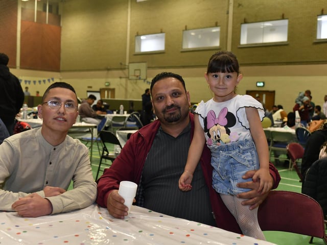 Families at the North West Islamic Association’s celebration of Eid Mubarak held in Templemore Sport’s Complex.  Photo: George Sweeney