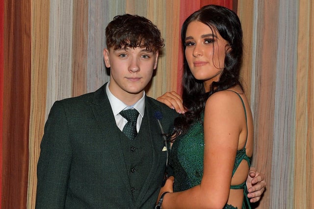 Reece O’Donnell and Sophie Black were at the Crana College Formal held in the Inshowen Gateway Hotel on Friday evening last. Photo: George Sweeney.  DER2239GS – 061