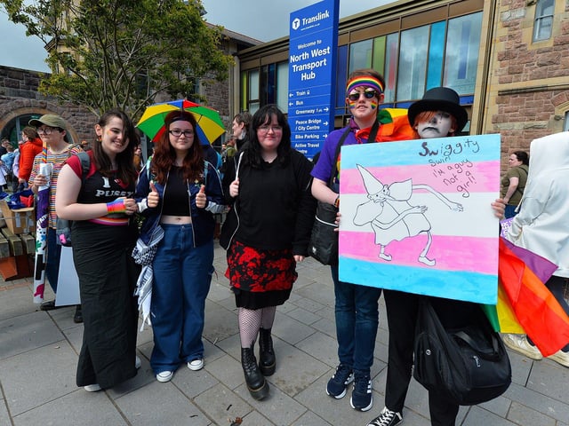 Revellers at the 2024 Foyle Pride Parade. Photo: George Sweeney