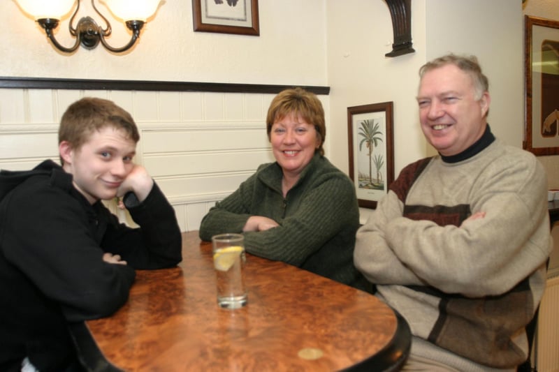 Enjoying a drink in The Gallery in 2004