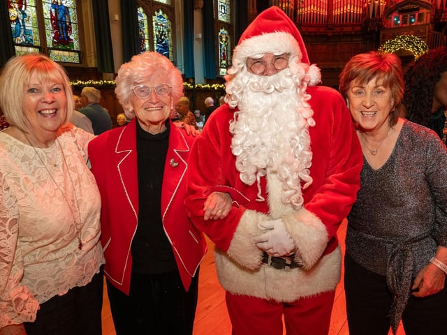 The Guildhall was the setting as the Mayor Councillor Lilian Seenoi-Barr hosted a festive tea dance. Picture Martin McKeown. 11.12.24 : .