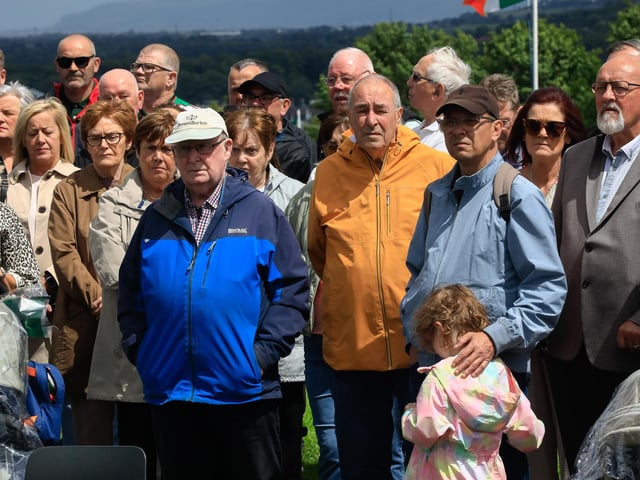A section of the large crowd at the Derry Volunteers Commemoration held at the Republican plot, City Cemetery. (Photo - Tom Heaney, nwpresspics)