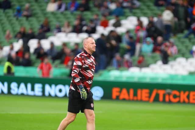 Derry City goalkeeping coach Michael Dougherty.