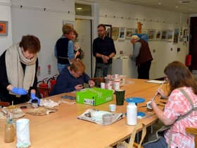 Ceramic arts morning at Eden Place Arts.  Photo: George Sweeney.  DER2313GS – 22