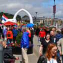 Some of the large crowds visiting the Foyle Maritime Festival. Photo: George Sweeney.  DER2229GS – 053