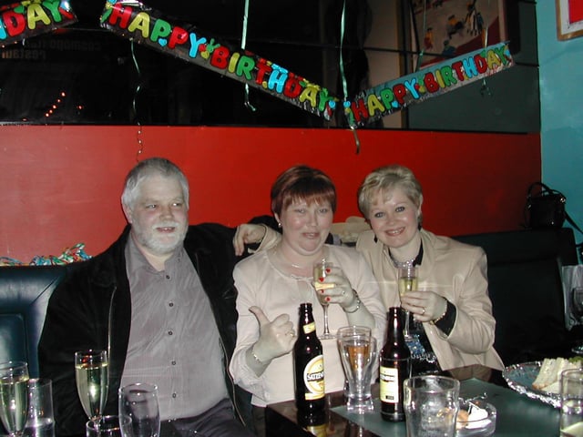 Mary Brennan (centre) pictured with her brother Patsy Brennan and sister Christine McConway.