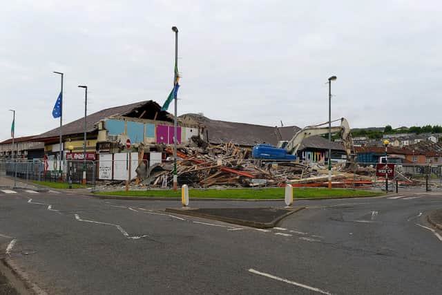 Derry’s iconic pub, the Bogside Inn in Meenan Square, was demolished over a year ago to make way for a new £11m redevelopment project. Photo: George Sweeney. DER2127GS – 024