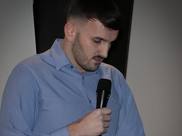 D&D Youth FA secretary Diolain Ward addressing the attendance at Friday night's Annual Awards in the Waterfoot Hotel, Derry.
