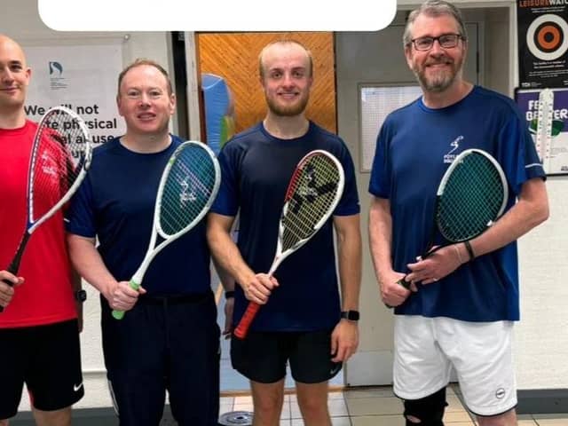 The Foyle team which finished runners-up at the NW Squash Invitational in Brooke Park at the weekend.
