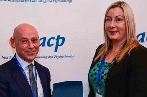 Liam Cannon pictured with IACP Chief Executive Officer Lisa Molloy. Picture: IACP.