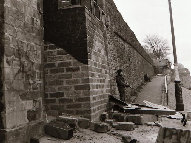 Explosion at Butcher Gate checkpoint.