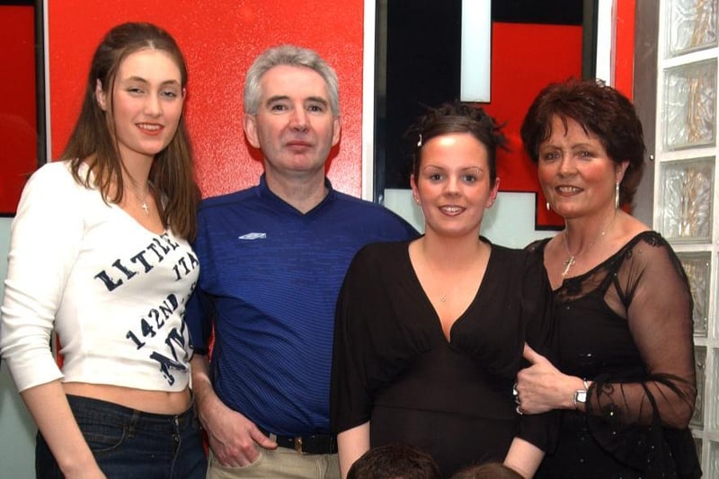 Leanne Curran's family on her 18th birthday in Bar Zu