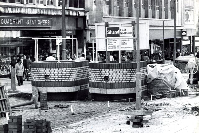 The redevelopment of The Moor, Sheffield, in 1983