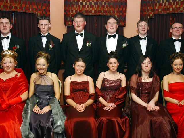 Seated, from left, are Maria Doherty, Ann Marie Donaghey, Helen O'Donnell, Lorraine Gillespie, Christina Doherty and Emma Sreenan. Standing, from left, are Harry McCallion, David Doherty, Simon McLaughlin, Jamie Farren, Niall Henderson and Kevin Doherty. (1401C14)