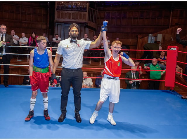 Supporting bout winner was Tony Cox (St Joseph's BC)