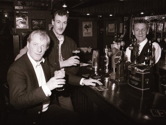 Customers at The Ritz Bar and Duke's Bar back in 1996.