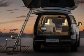 The Santa Fe Hyundai, perfect for camping