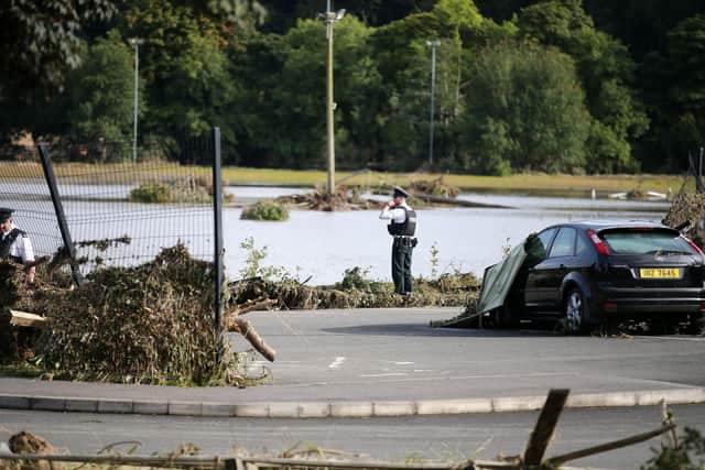 General view of rugby pitches at the River Faughan at Drumahoe, Derry  back in 2017.Photo by Kelvin Boyes  / Press Eye.