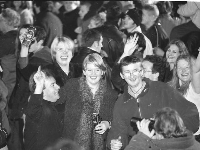 Millennium celebrations in Derry city centre.