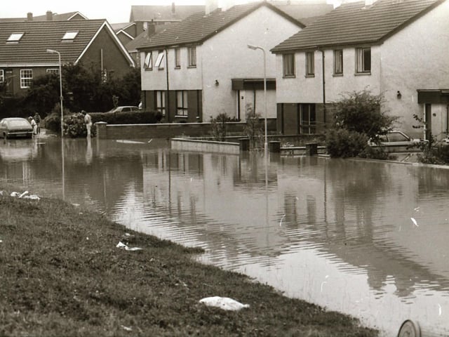 Flooding at Springvale, Coshquin and Ederowen back in 1985.