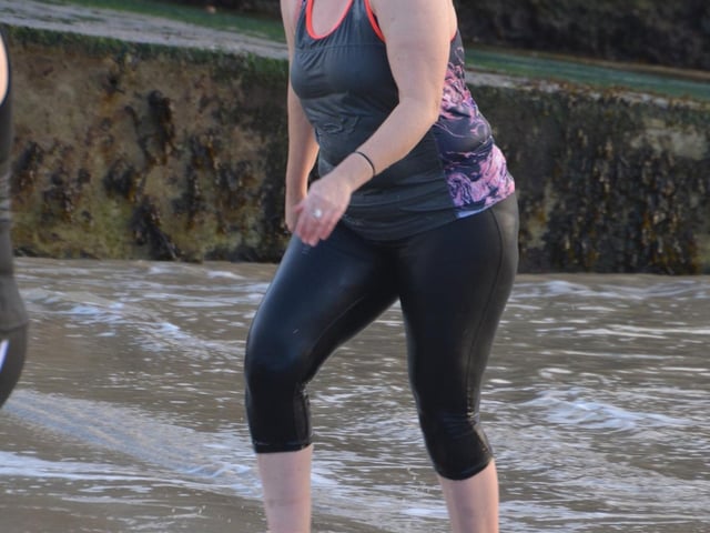 Malin Head Community Christmas Day Swim at Portmor Beach.