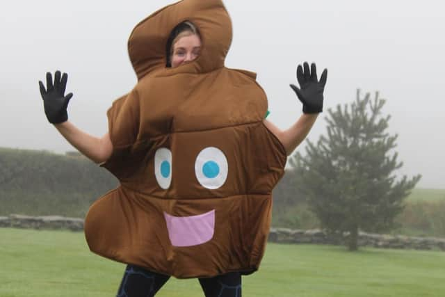 Joanne Buchanan gearing up to run her 50th Parkrun as a poo to raise money and awareness for bowel cancer