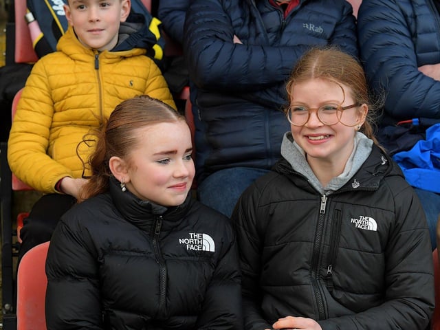 Fans in Celtic Park for the Derry v Monaghan game on Saturday. Photo: George Sweeney