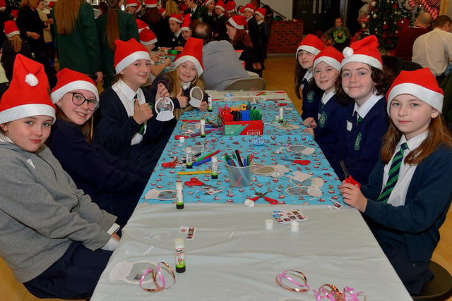 Pupils from St Patrick’s Primary School pictured at the St Cecilia’s College Christmas Workshop on Friday morning.  Photo: George Sweeney. DER2248GS – 92