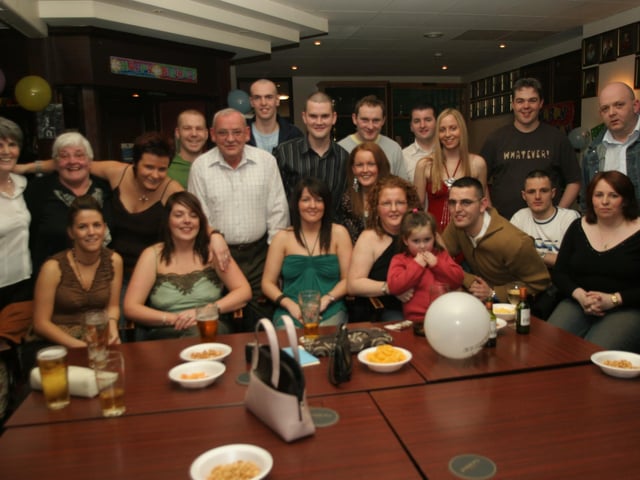 The whole family together for Tony's birthday.