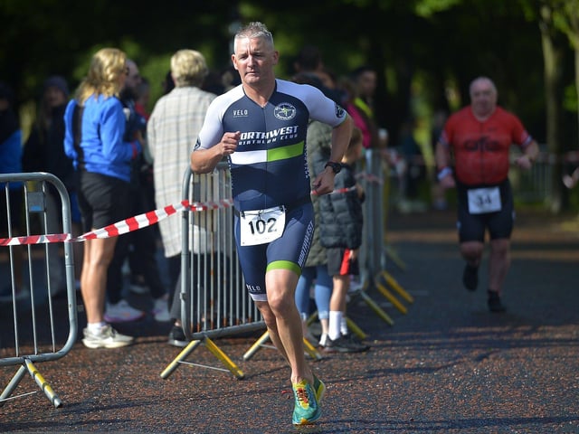 Gary O’Donnell, North West Triathlon Club. Photo: George Sweeney
