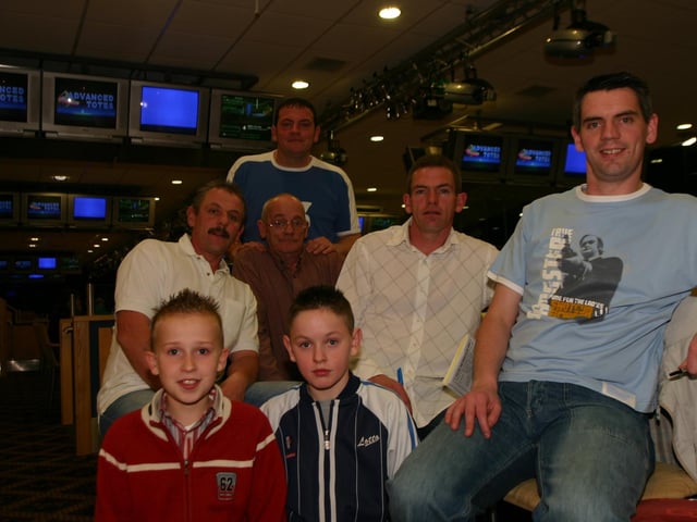 Derry and Donegal people enjoying a night at Lifford races in October 2004