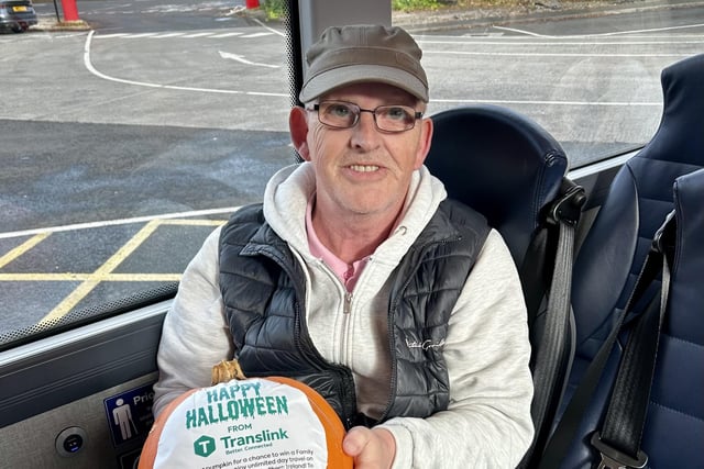 Translink Hallowe'en pumpkin surprise delights bus and rail passengers