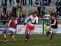 IMPRESSIVE . . .Derry’s Lachlan Murray. (Photo: George Sweeney.)