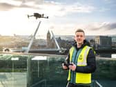 Drone pilot Tony Carlin.