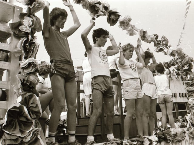 Scenes from festivals in Clonmany, Letterkenny and Derry back in August 1984.