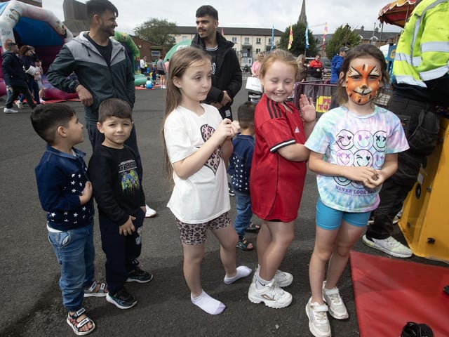 Happy faces at the Feile '25s Party in the Park (Big Bog BBQ) in Pilot's Row on Saturday. (Photos: Jim McCafferty Photography) : .