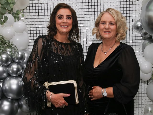 Sisters Patricia McGonagle and Helen Boyle pictured at Northland 50th Anniversary Gala Dinner held in The Everglades Hotel. (Photo - Deirdre Heaney, nwpresspics)
