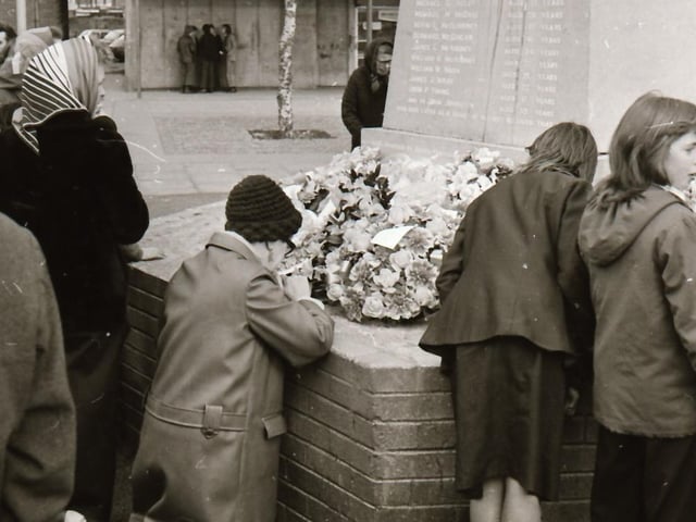 Bloody Sunday commemorative ceremonies and march back in January 1976.