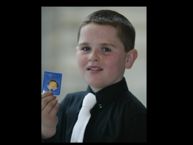 Gerard McNamee from Westway who came first in the heavy jig under 10. Gerard is a pupil of the MCconomy school of dance. (2504JB76)
