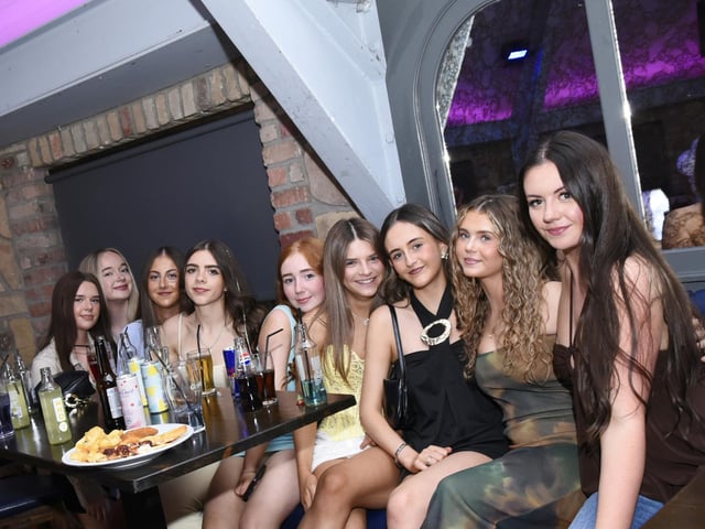 Enjoying the party in The Cosh Bar