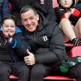 Fans pictured at the Derry v Meath Allianz Football League game at Owenbeg on Saturday. Photo: George Sweeney. DER2308GS – 40