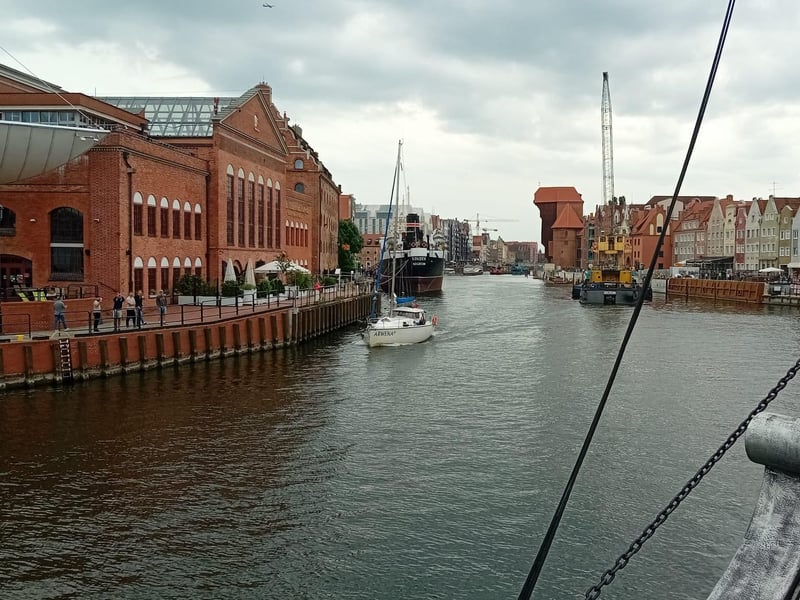 The Motlawa river runs through the heart of the city.